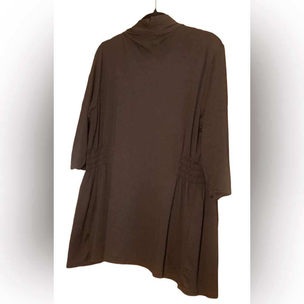 Worthinton Brown Open Front Knit Cardigan Size Large Soft Comfy & Flattering - Picture 3 of 6